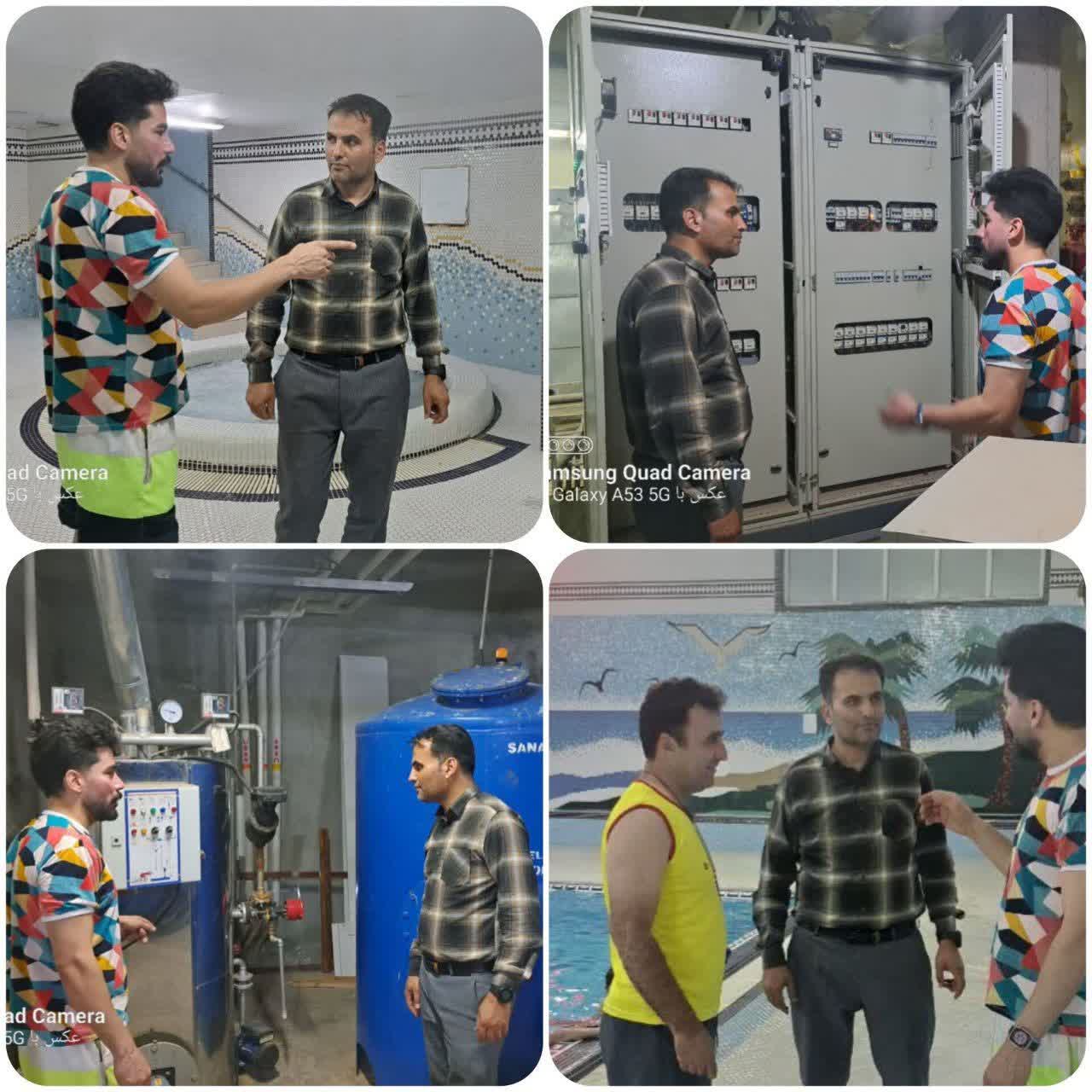 بازدید سرزده رئیس اداره ورزش و جوانان شهرستان سامان از استخر شهید اکبری سامان بازدید سرزده رئیس اداره ورزش و جوانان شهرستان سامان از استخر شهید اکبری سامان