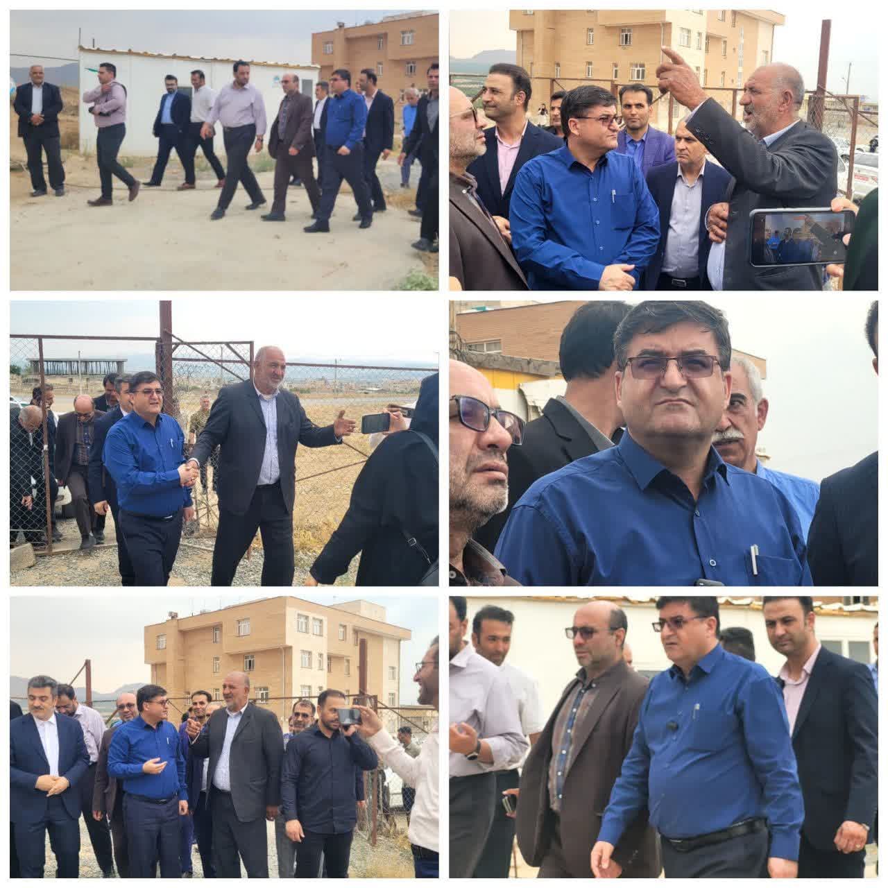 دیدار استاندار چهارمحال و بختیاری از پروژه های نیمه تمام شهرستان سامان