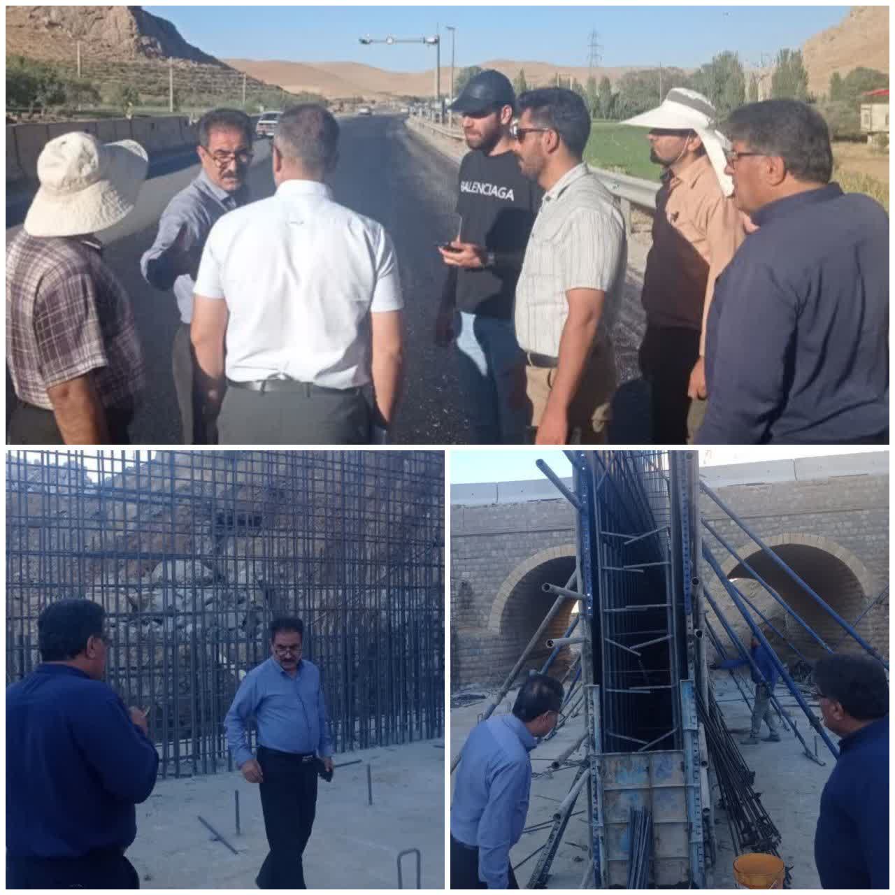 بازدید از روکش آسفالت تنگ پردنجان به مصطفی آباد بازدید از روکش آسفالت تنگ پردنجان به مصطفی آباد