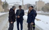 نظارت شهردار و رییس شورای اسلامی شهرکرد بر روند برف روبی خیابان های سطح شهر
