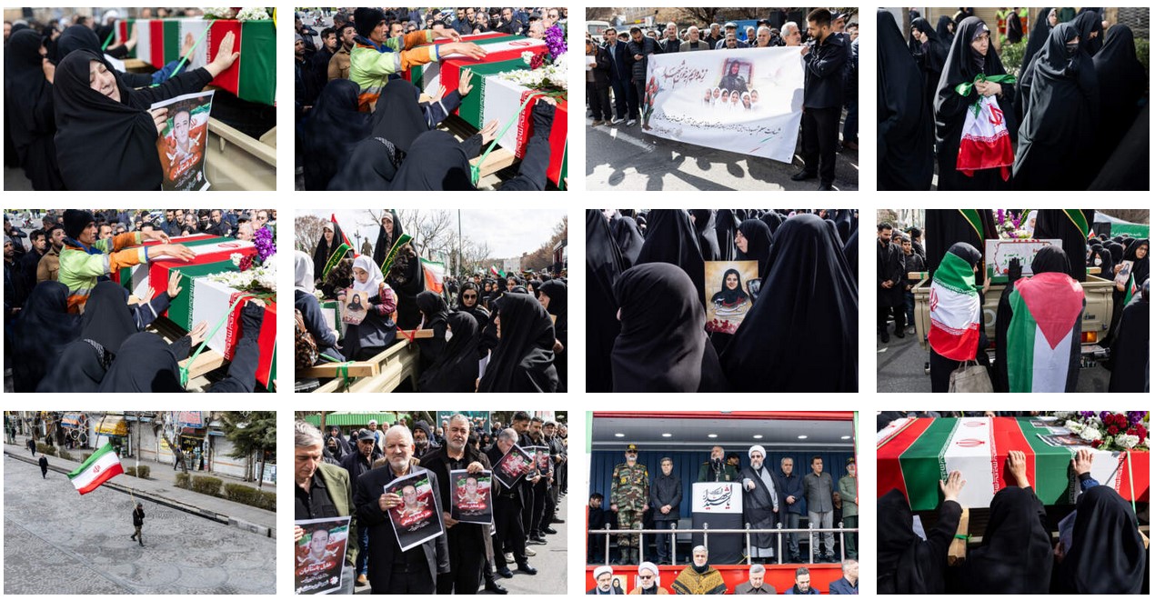 تشییع سه شهید اقتدار در تبریز تشییع سه شهید اقتدار در تبریز